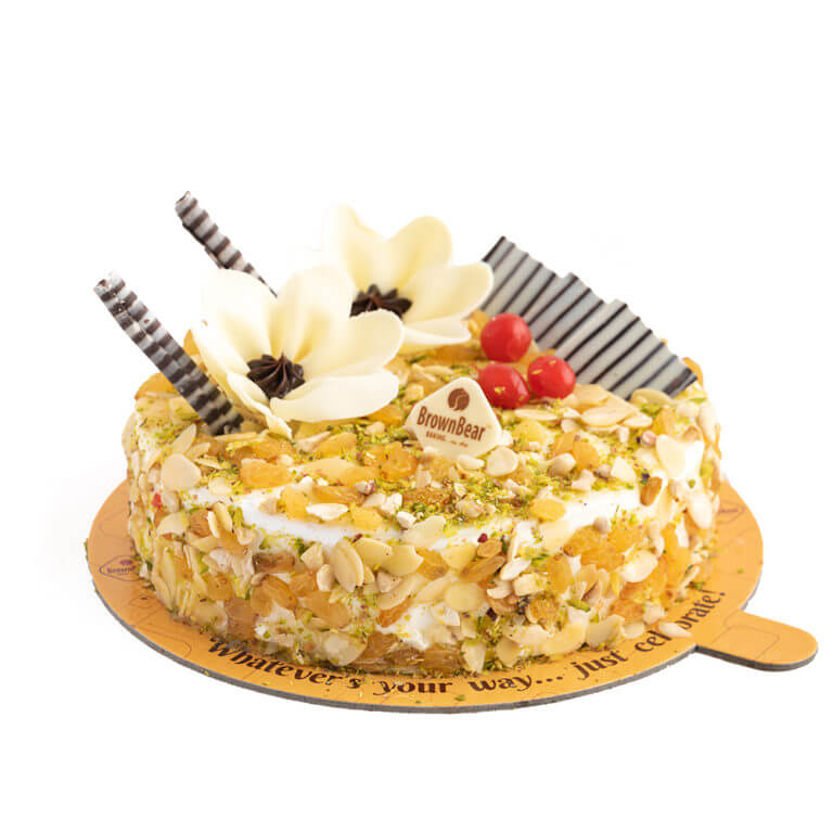 Premium Dry Fruit Fresh Cream Cake